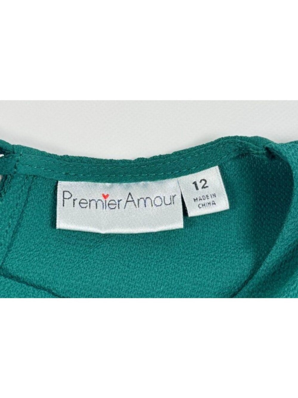 Emerald Green Dress 12 Fit Flare Long Bishop Slv Braided Belt Crepe Mini Pleat - Picture 3 of 7